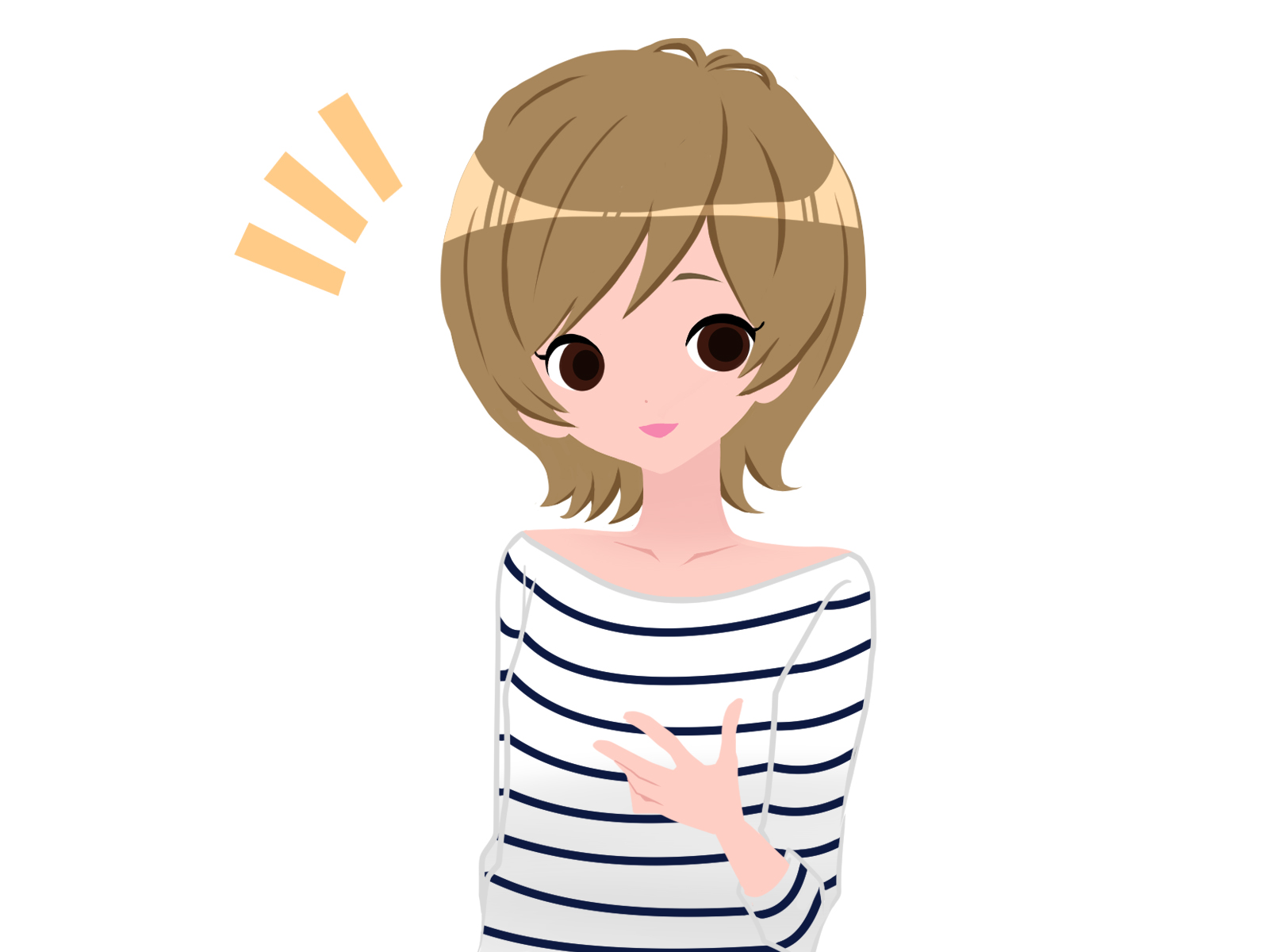 くせ毛で似合うショート